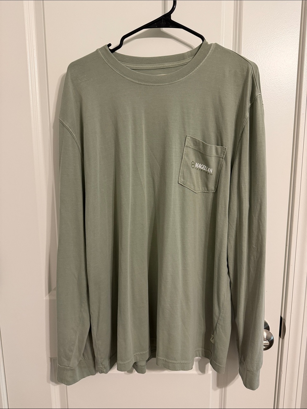 Magellan Outdoors Long-Sleeve Pocket Tee in Sage
